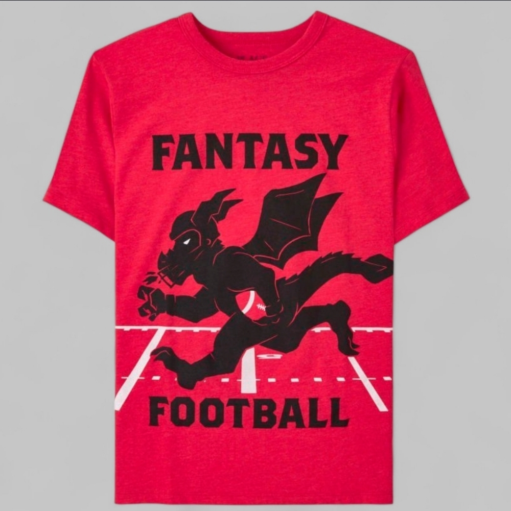 Boys Size 10/12 Red Fantasy Football Graphic Tee – Children’s Place
